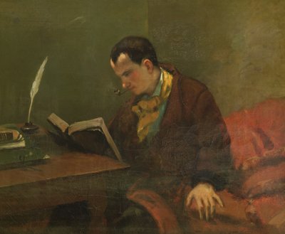 Portrait of Charles Baudelaire, 1847 by Gustave Courbet